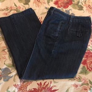 COLDWATER CREEK Size 8 P Tailored Front-Seam Pant / Jean 4-pk Button Backpockets